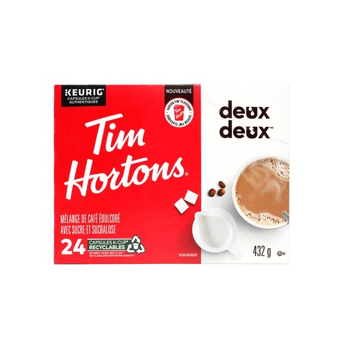 Tim Hortons Coffee Double Double KCup 24 EA