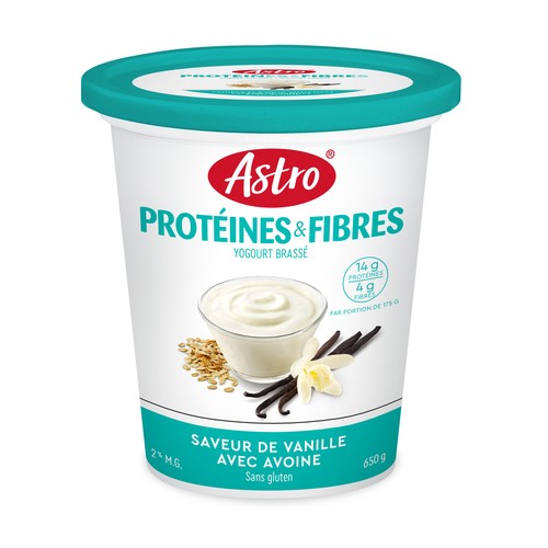Astro 2% Yogurt Protein & Fibre Vanilla 650 g