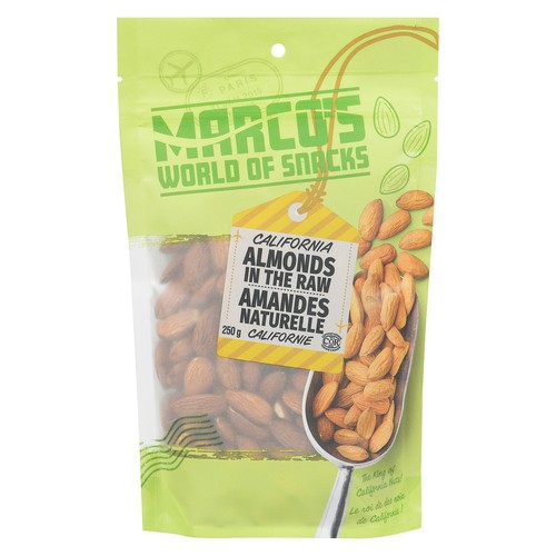 Marco's World Of Snacks California Almonds In The Raw 250 g