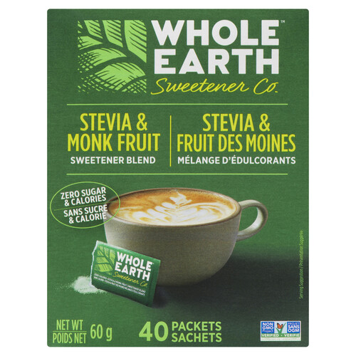 Whole Earth Sweetener Blend Stevia & Monk Fruit 60 g