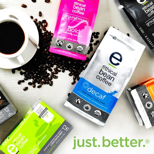 Ethical Bean Coffee Decaf Whole Arabica 340 g