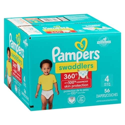 Pampers Swaddlers Diapers Super Size 4 56 Count