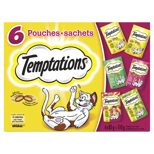 Temptations Cat Treats Assorted Variety Pack 6 x 85 g