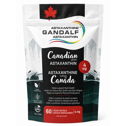 Gandalf Gluten-Free Astaxanthin Softgels 60 Count
