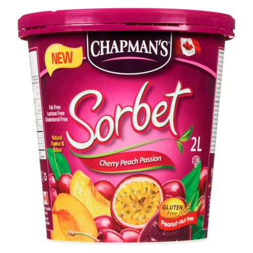 Chapman's Sorbet Cherry Peach Passion 2 L