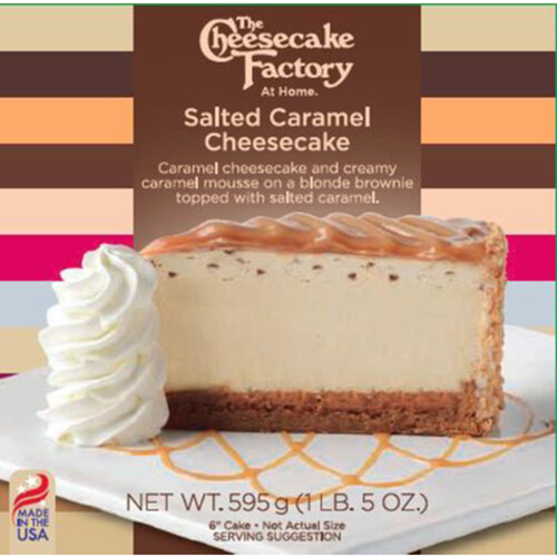 The Cheesecake Factory Frozen Cheesecake Salted Caramel 595 g