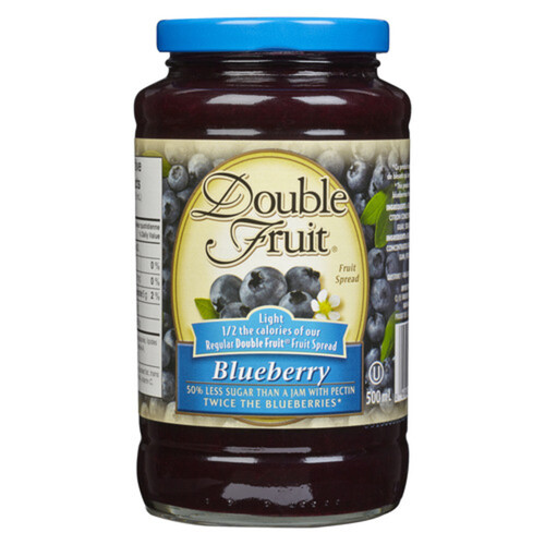 Double Fruit Jam Light Blueberry 500 ml