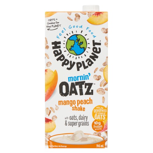 Happy Planet Mornin' Oatz Shake Mango Peach 946 ml