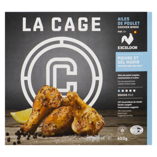 La Cage Frozen Chicken Wings Pepper & Sea Salt 550 g