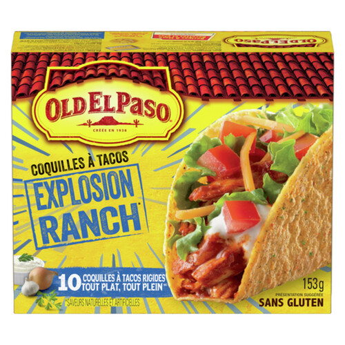 Old El Paso Taco Shells Ranch Blasted Stand n' Stuff 153 g