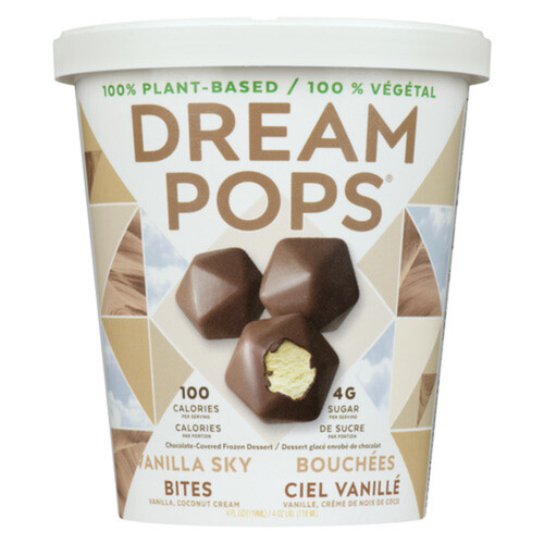 Dream Pops Plant Based Frozen Dessert Vanilla Sky Bites 118 ml