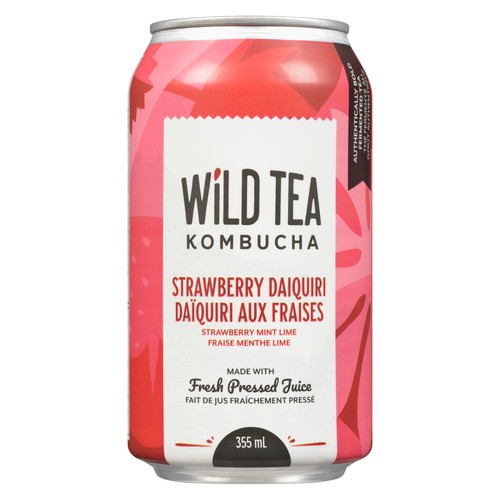 Wild Tea Strawberry Daiquiri Kombucha 355 ml