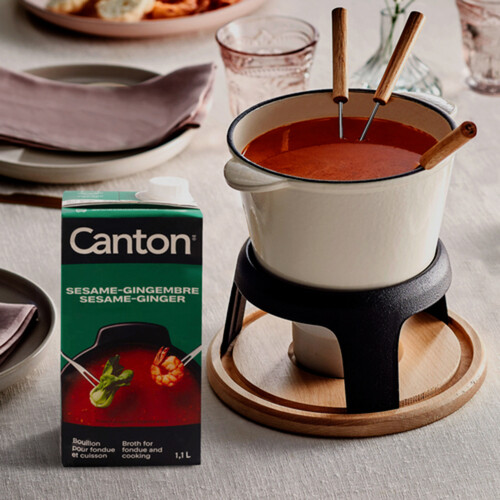 Canton Broth for Fondue and Cooking Sesame-Ginger 1.1 L