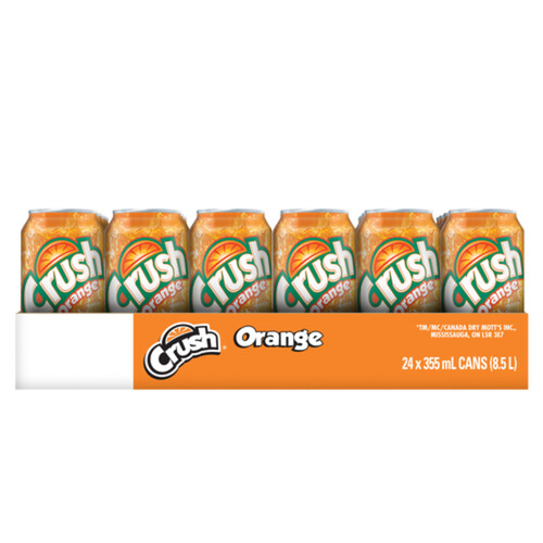 Crush® Orange Soda, 24 cans / 12 fl oz - Jay C Food Stores