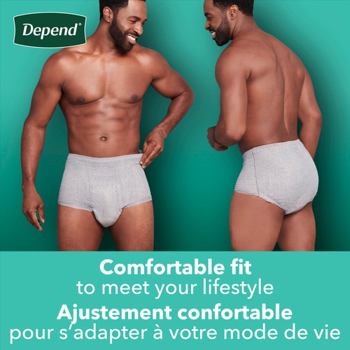 Depend Extra Large Men's Underwear 15 Count