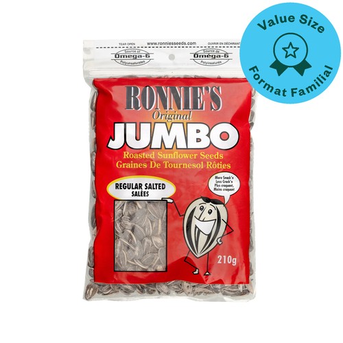 Ronnies Sunflower Seeds Salted Jumbo 210 g