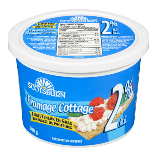 Scotsburn 2% Cottage Cheese Low Fat 500 g