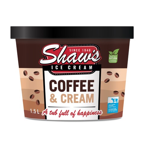 Shaw's Ice Cream Coffee & Cream 1.5 L