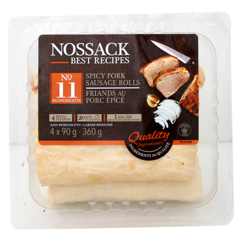 Nossack Gourmet Foods Ltd Pork 4 Pack Sausage Rolls 360 g