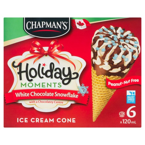 Chapmans Cone Snowflake Holiday Moments 6 X 720 ml