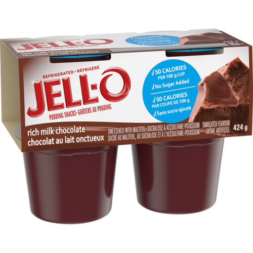 Jell-O Pudding Snacks Rich Milk Chocolate 4 x 106 g