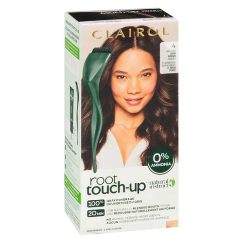 Clairol Natural Hair Color Instincts Root Touch Up 4 Brown 