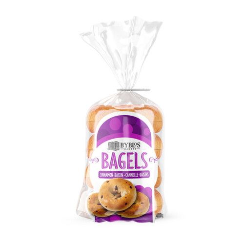 Byblos Bagels Cinnamon Raisin 400 g (frozen)