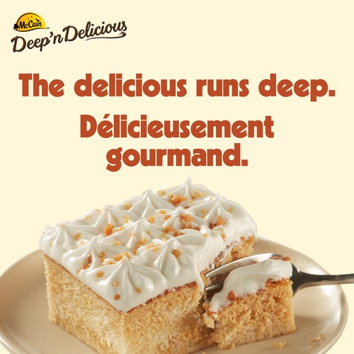 McCain Deep'n Delicious Frozen Cake Salted Caramel 510 g