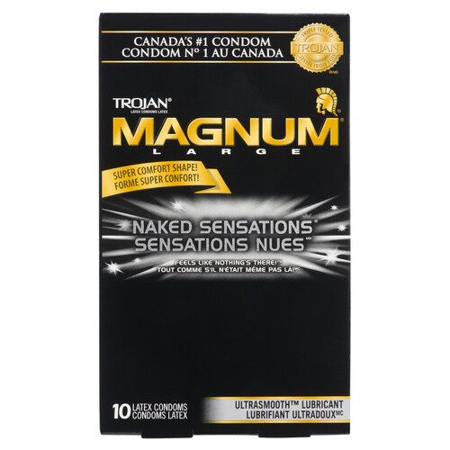 Trojan Magnum Condoms Naked Sensation 10 ea