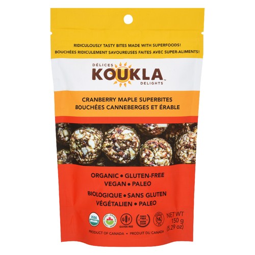 Koukla Delights Organic Granola Cranberry Maple 150 g