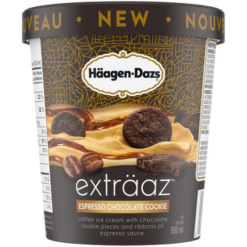 Häagen-Dazs Exträaz Ice Cream Espresso Chocolate Cookie 500 ml