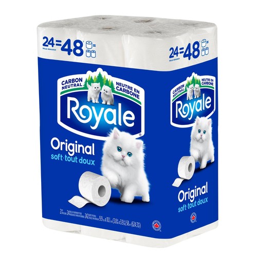 Royale Toilet Paper Original 2-Ply 24 Rolls x 242 Sheets