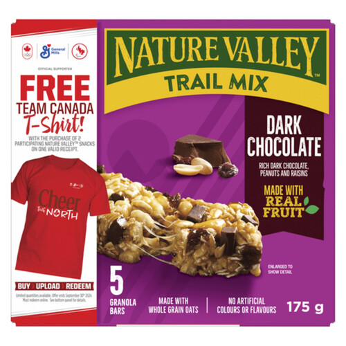 Nature Valley Chewy Trail Mix Granola Bars Dark Chocolate 5 Count 175 g