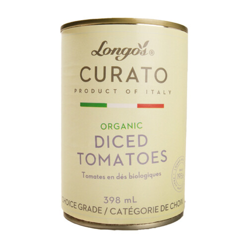 Longo's Curato Organic Diced Tomatoes 398 ml