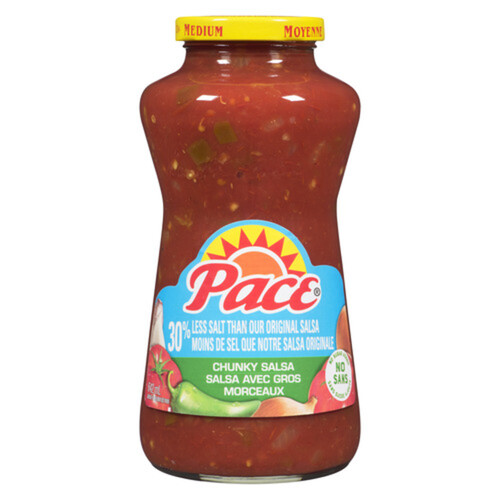 Pace Salsa Medium Thick Chunky Low Sodium 642 ml