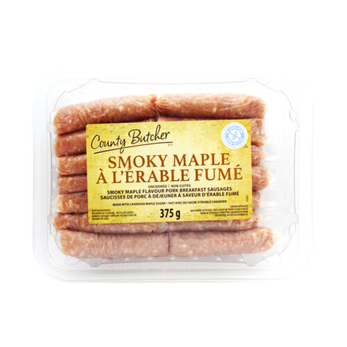 County Butcher Breakfast Sausage Smokey Maple 375 g