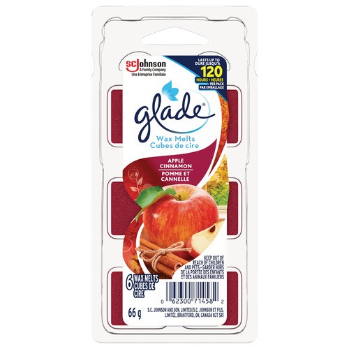 Glade Wax Melt Refills Air Freshener Apple Cinnamon 6 Melts 66 g