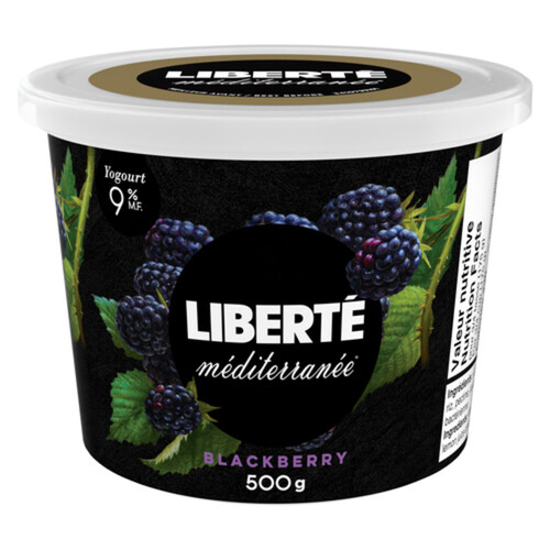 Liberté Méditerranée Yogurt Blackberry 9% 500 g