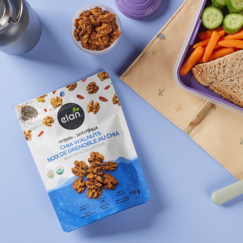 Elan Organic Snacks Chia Walnuts 130 g