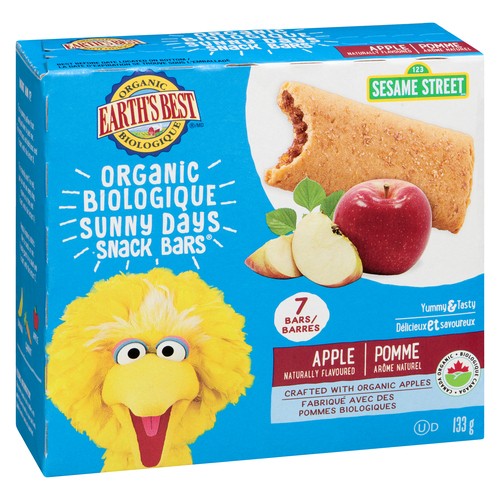Earth's Best Organic Snack Bars Sunny Day Apple 133 g