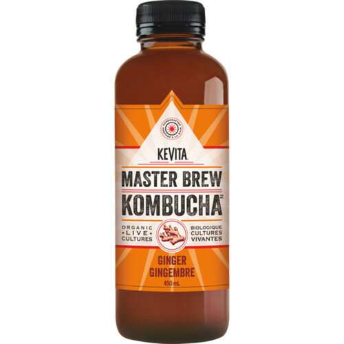 KeVita Master Brew Organic Kombucha Ginger 450 ml (bottle)