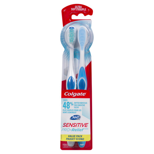 Colgate Toothbrush 360 Sensitive Pro-Relief 2 Pack