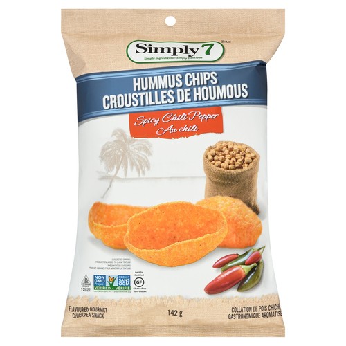 Simply 7 Hummus Chips Spicy Chili Pepper 142 g