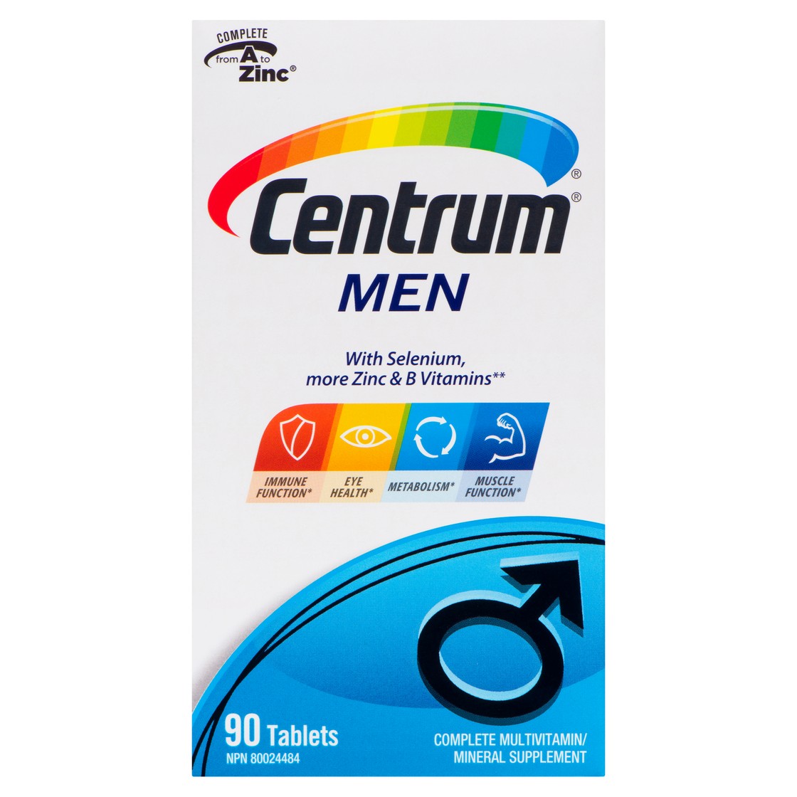 Centrum Complete Multivitamin Men Tablets 90 Count - Voilà Online ...