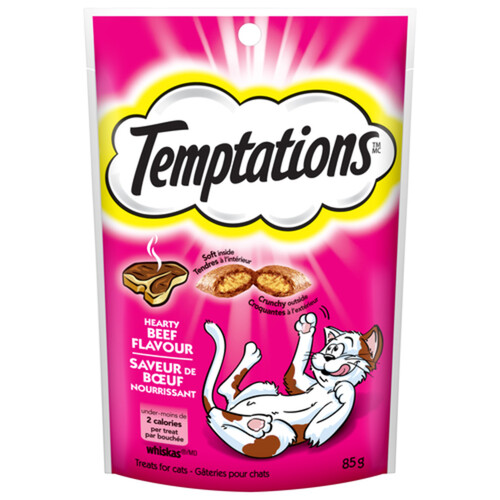 Temptations Cat Treats Hearty Beef Flavour 85 g