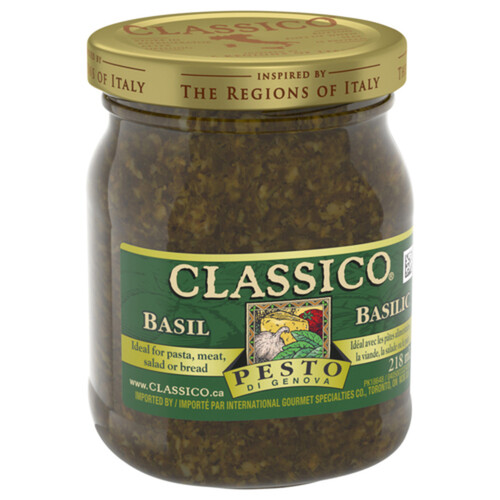 Classico Pesto Pasta Sauce Basil 218 ml