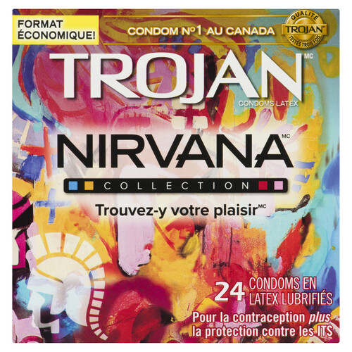 Trojan Nirvana Lubricated Condoms Value Pack 24 Count