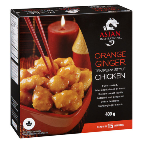 Asian Inspirations Frozen Chicken Tempura Style Orange Ginger 400 g