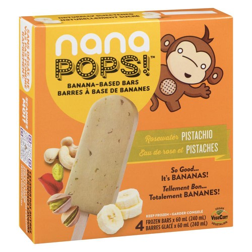 NanaShake Nana Pops Frozen Bars Rosewater Pistachio 4 x 60 ml