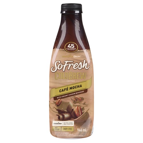 Earth's Own So Fresh Cold Brew Creamy Cashew Coffee Beverage Mocha 946 ml (bottle)